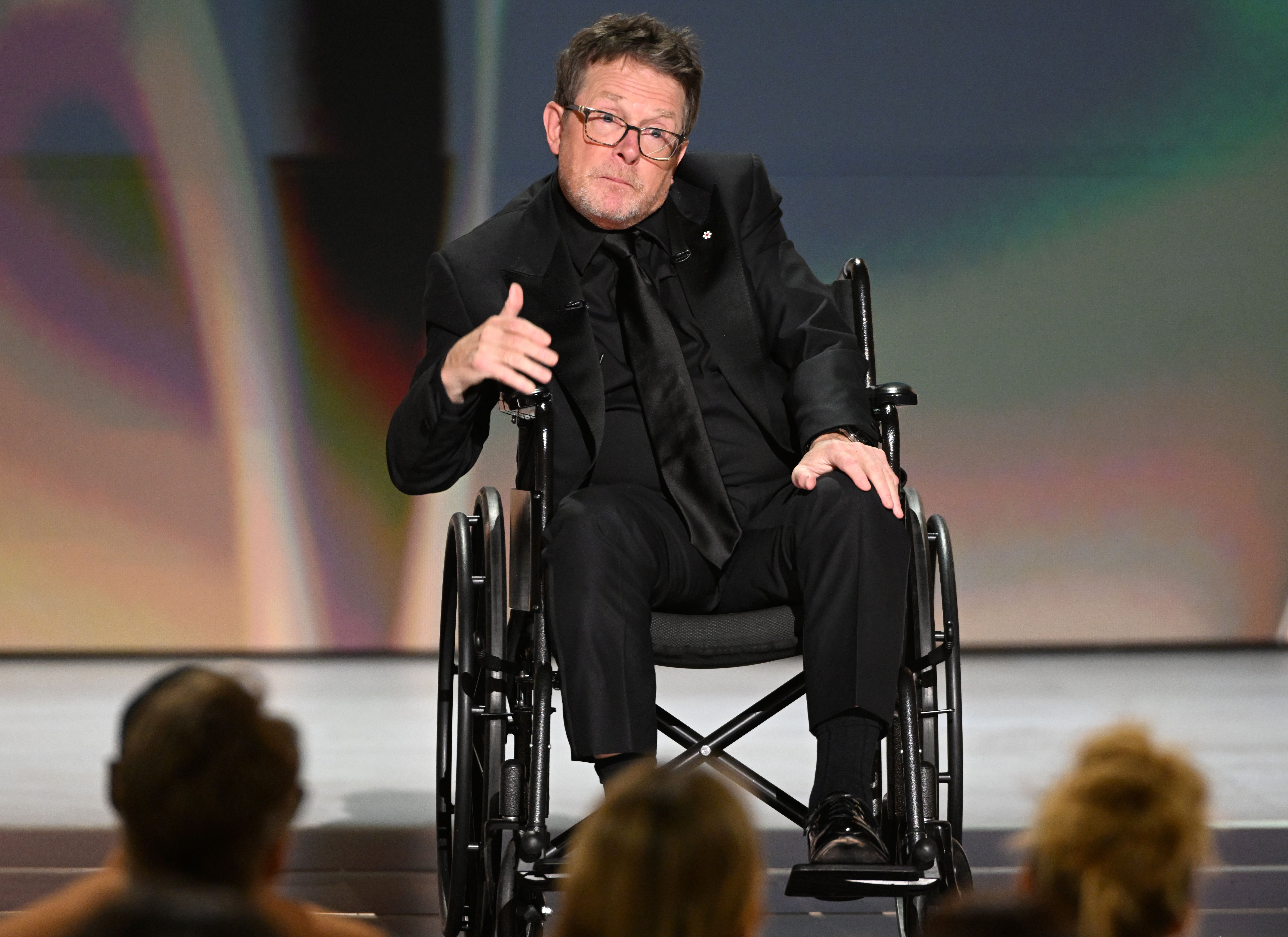 Michael J. Fox Receives Bob Hope Humanitarian Award at Emmys